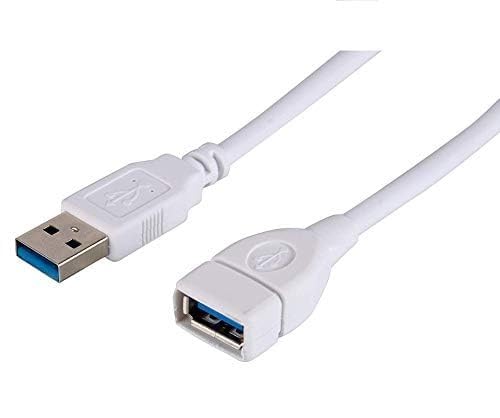 Image of ATEVON USB Extension Cable 10M - A Male to A Female SuperSpeed 5Gbps for Data Transfer, PC, Printer, External Hard Drive - White