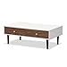 Baxton Studio Gemini Wood Contemporary Coffee Table, White