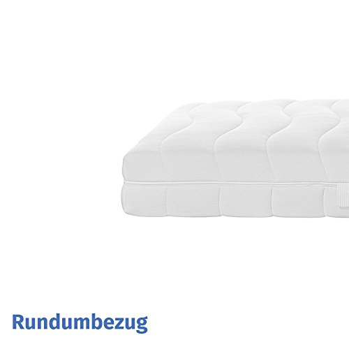 Etera Portland Taschenfederkernmatratze, Rundum Jersey-Waschbezug RW886, 140x200 cm, Härtegrad: H3 fest – Bild 3