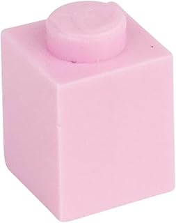 Q-Bricks 1 x 1-Stud Building Blocks Flojo Pack (500 Piezas, Color de Rosa)