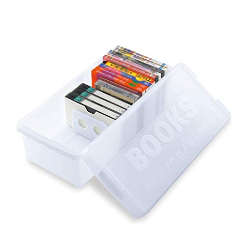 Kunststoff-CD-Aufbewahrungsbox Comic-Aufbewahrungskoffer Multifunktionaler PS4-Spielesammlungshalter für zu Hause (Farbe: Klar)