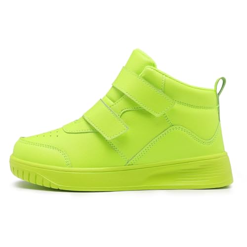 Image of Boys Girls Sneakers for Kids High Top Casual Lightweight Classic Adjustable Strap Dual Hook and Loops Running Shoes