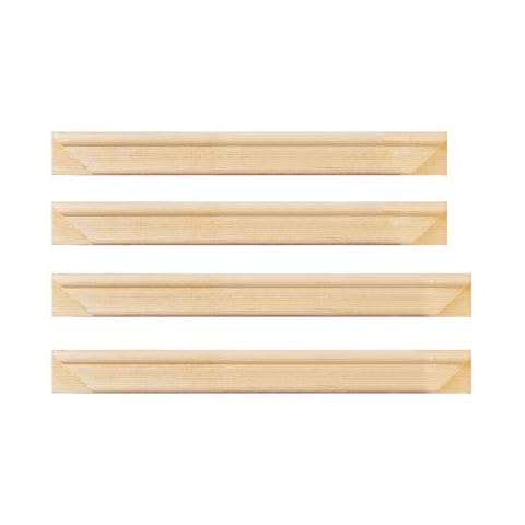 Solid Canvas Stretcher Frames, Premium Pine Wood Strips Bar Set, for Oil Paintings Poster Prints, DIY Arts Accessory Materials Supply, 18"x18"/45x45cm Cover