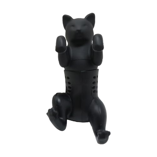 A silicone cat that dangles into your mug and strains your loose-leaf tea — equal parts functional and adorable.