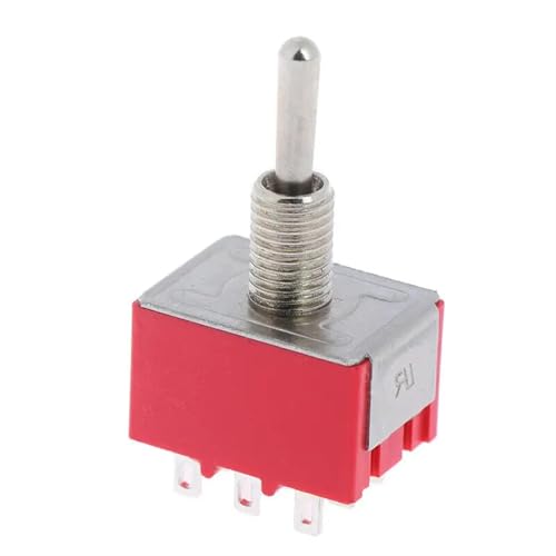Interrupteur 9 broches MTS-302 rouge pour réparer et inverser les circuits de commande 250V