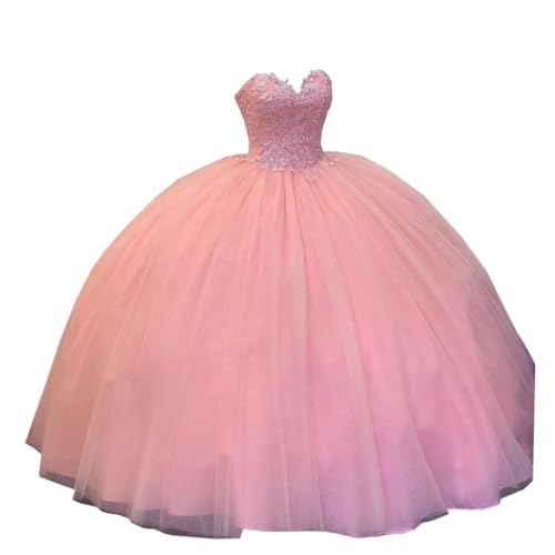 2025 Sweetheart Simple Tulle Floor Length A line Prom Evening Dresses Formal Gowns Applique Lace Top