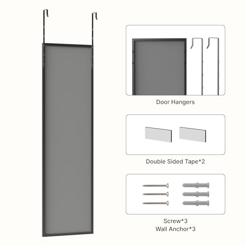 Kosmonia 48x14 Inch Full Length Door Mirror – No Drill Installation - Image 7