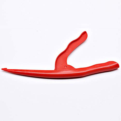 2Pcs Shrimp Prawn Peeler, Plastic Shrimp Clamp Shrimp Peeling Tool, Seafood Peeler Tools for Shrimp, Lobster, Crab (Red)