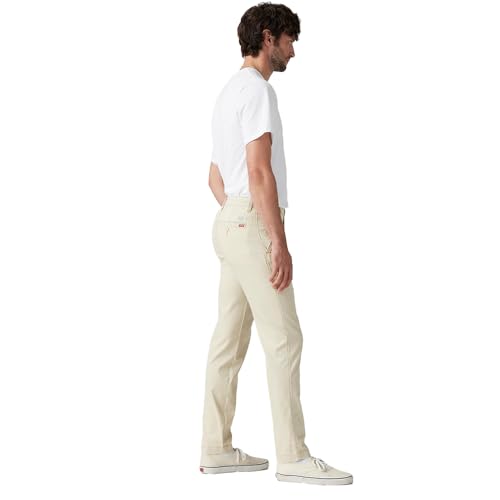 Image of Men's Cream Regular Fit Chinos Trousers