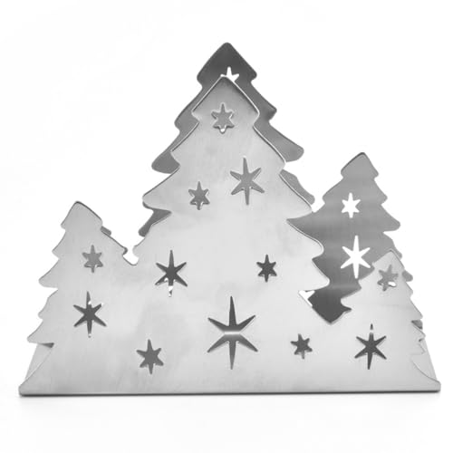 TOPBATHY WeihnachtenEdelstahl Flacher Serviettenständer...