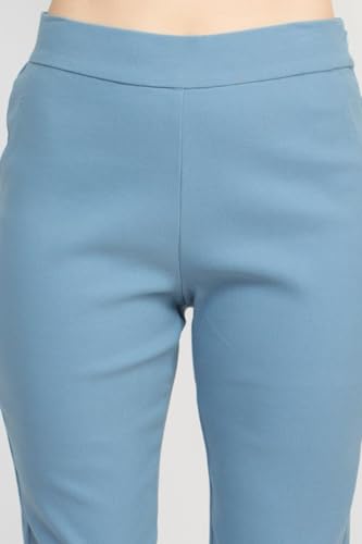 Alberto Makali Mid Waist Pull-On Size Zip Faux Pockets Shark Bite Hem Pant3