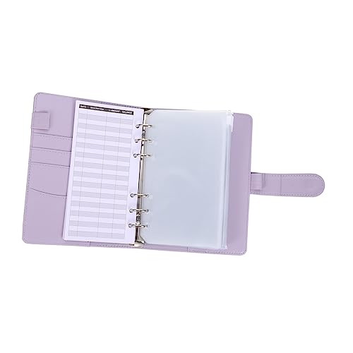 SECFOU 予算バインダー ジッパー付き封筒 収納ポケット付き 現管理 家計簿整理 学校 自宅 勉強部屋 使いやすいポータブルデザイン