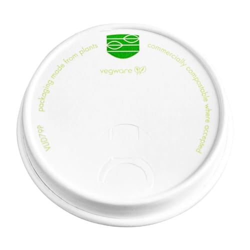 Vegware Compostable 79-Series Paper Hot Cup Lid (Pack of 1000)