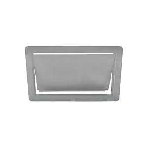 Generisch Mülleimerdeckel Edelstahl 350 x 200 mm