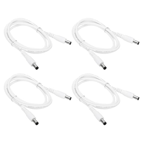 Câble d'extension DC mâle à mâle PATIKIL 5.5 x 2.1mm blanc 24 AWG 90cm