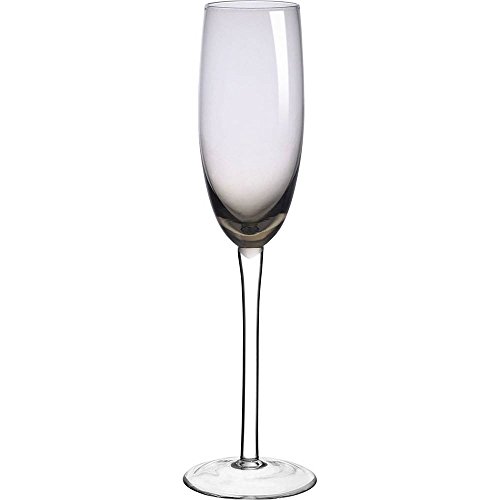 Jogo 6 Taças para Champagne 200ml Vidro Fumê Josephine