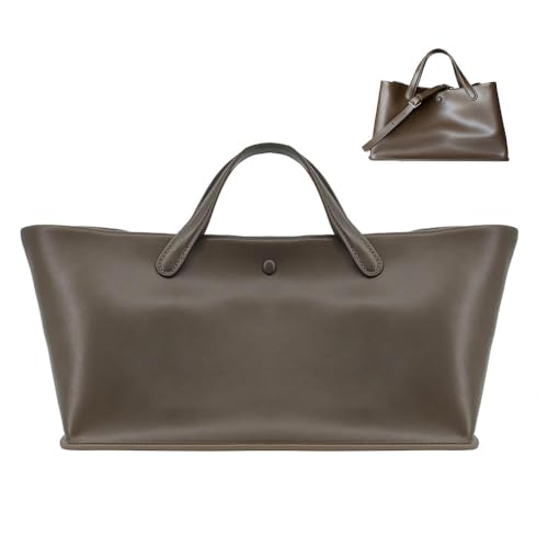 Bolso Tote para mujer con correa de cuero miniatura 1