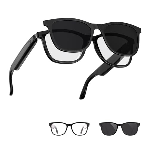 ZHIFUNA Bluetooth Smart Glasses with UV400 Lenses