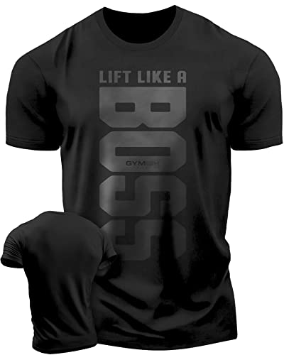 Lift Like a Boss Workout Shirts for Men, Gym Workout T-Shirt
