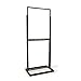 Econoco BH55/MAB Double Bulletin Sign Holder with Rectangular Tubing Base, Matte, 22