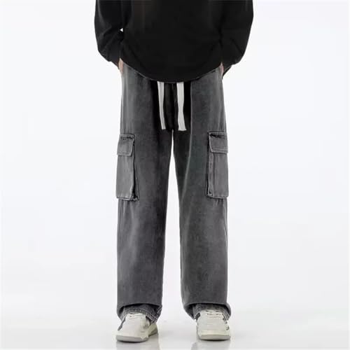 Men's Denim Pants Loose Casual Comfortable Lightweight Wide Leg Jeans4