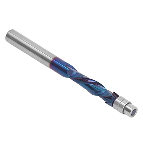 Flush Trim Router Bit Woodworking Milling End Milling Trimming Knife Copying Downspin Flush Bit Router Bit 4 Inch 4 Shank Cutting Knife Trim