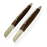 Instrumentezentrum 2x Gipsmesser mit Küvettenöffner, Holzgriff, 16 cm - Gips Messer Kitt-Messer