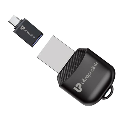 Image of UltraProlink DriveLink| Android Auto /CarPlay Adapter| 2in1 Wireless Car Receiver|Wifi 5.8GHz & Bluetooth 5.2 Connectivity| Only for Cars with OEM Pre-Installed Wired Android Auto /CarPlay |UM1221|Black