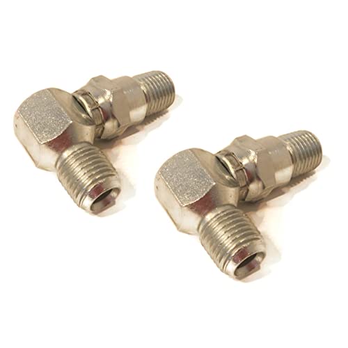 The ROP Shop | Pack of 2-90° Hydraulic Hose Swivel Elbow Meyer 21855, 21855C