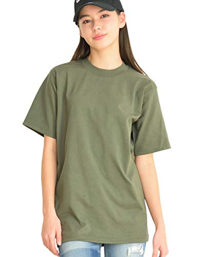 [プロ クラブ] Tシャツ 半袖 メンズ ヘビーウェイト 111 無地 オリーブ L [並行輸入品]の商品画像（Amazon）
