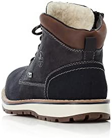Rieker HEREN Enkellaarzen F8410, Mannen Veterlaarsjes,waterafstotend, riekerTEX,waterdicht,laarzen,chukka boot,halve laarzen,Blauw (blau / 16),45 EU / 10.5 UK : Rieker