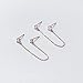 Simulated CZ Stud Chain Cuff S925 Sterling Silver Earrings for Women Double Piercing Holes Fashion Minimalist Climber Crawler Threader (Rose Gold-tone)