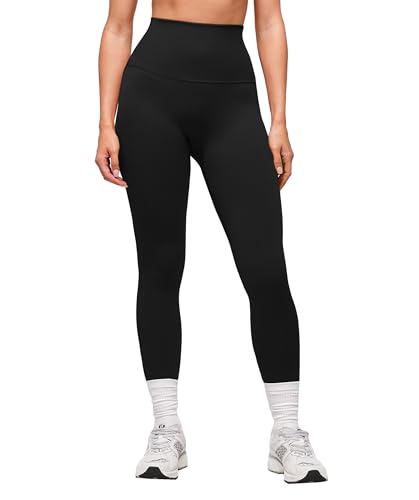 MOOSLOVER Women High Waisted Workout Leggings Seamless Compression Tummy Control Yoga Pants No Front Seam