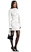 OFEEFAN Women's Formal Turtleneck Dresses Bodycon Fall Elegant Dress White XL