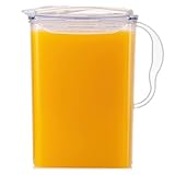 LocknLock Aqua Fridge Door Water Jug with Handle BPA Free Plastic Pitcher with...