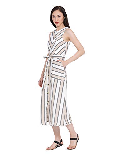 Image of oxolloxo Women's Cotton Tunic Knee-Length Dress