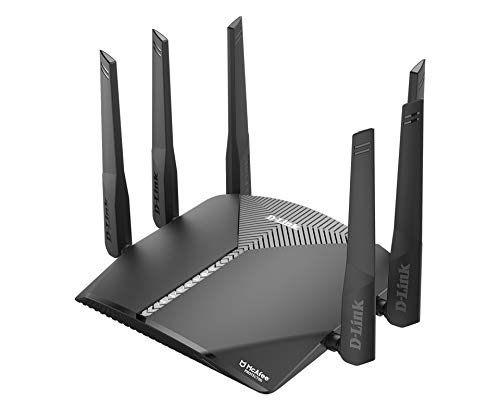 D-Link-DIR-3060--Router-WiFi-AC3000-MU-MIMO-Smart-Mesh-Gaming-compatible-Alexa-Tri-Band-3000-Mbps-5-puertos-RJ45-Gigabit-101001000-Mbps-Wave-2-USB-30-6-antenas-negro