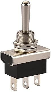 Heschen Metal Toggle switch Flick Flip, KN3D-103, 12V 25A, SPDT, ON/OFF/ON, 3 Positon, 3 Pin, for Car Dash Light