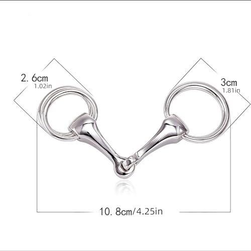 Image of Unique Scarf Clip with Horse Bit Detailing Exquisite Shawls Fastener Brooch Elegant Scarf Clip Stylish Scarves Accessory