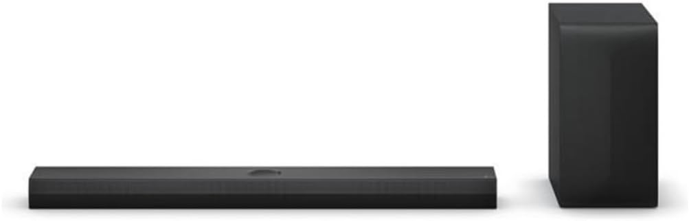 LG S70TY Smart Soundbar 400W 3.1.1 Channels Surround Sound Dolby Atmos and DTS Wide Connectivity Bluetooth USB Optical Input Black