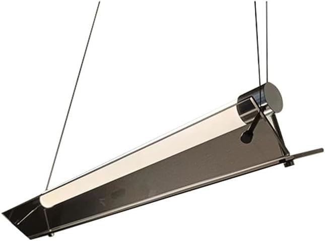 Lustre créatif moderne suspension fer industriel et verre gris fumé pour salon