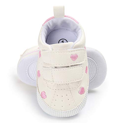 Image of E-FAK Baby Shoes Boys Girls Infant Sneakers Non-Slip Rubber Sole Toddler Crib First Walker Shoes
