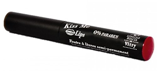 VITRY Kiss Me Lips Feutre à Lèvres Semi-Permanent Rouge Désir - 5,5 ML