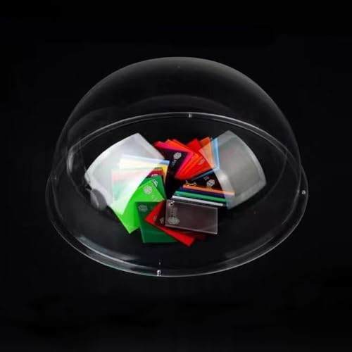 Image of LOTOWELZON 4.33 Inch Acrylic Replacement Transparent Clear Camera Dome Cover Security Camera Housing for Pet Dog Fence Window Skylight (ID110mm*H57mm /4.33 * 2.24 Inch)