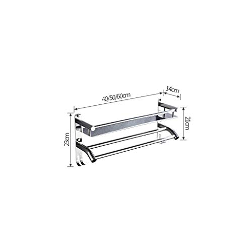 Estante de baño de acero inoxidable 304 Linjolly, trípode resistente a la humedad de 40 cm 3