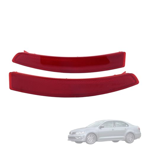 Getfarway Left & Right Side Set of 2 Rear Bumper Reflector 5C6945105B Compatible with VW Jetta 2015-2018 Replace VW1184104 5C6945106B VW1185104