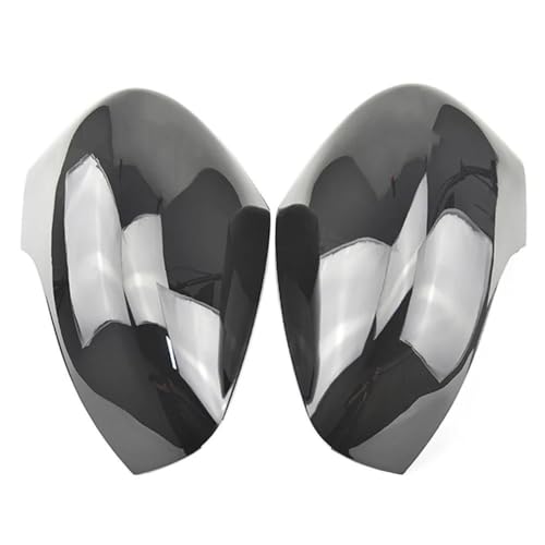 Coque rétroviseur Clio 4 noir brillant effet miroir chic - 2