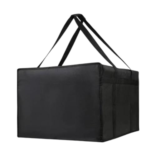 Sac isotherme livraison repas avec fermeture renforcée et isolation noire