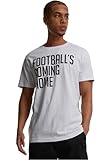 merchcode mc874-footballs coming home logo tee t-shirt, bianco, xxl uomo