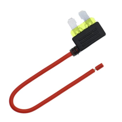 ELCOKITEX 8Pcs 12V Add-a-Circuit Standard Fuse Tap ATC ATO APR ATS Blade Fuse Holder Automotive Replacement Holder Adapter Simple Safety Device for DIY/Car/Truck/Boat/RV/SUV CFH-TAPATO-20AJY